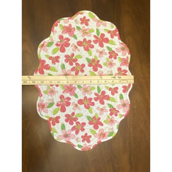 Kay Dee Designs Sarah's Garden Pink Floral 2 Napkins 2 Placemats - Picture 11 of 14